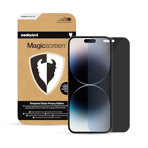 MediaDevil Protector de pantalla para iPhone 14 Pro Max (6.7 pulgadas) - Filtro de seguridad de privacidad de vidrio templado (paquete de 1) Cover