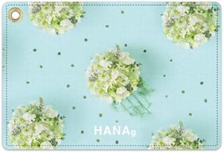 DC（HANAg） パスケース 定期入れ カードケース HANAg ハナグラム Whitegreen ブラック ICカードケース 母の日ギフト 誕生日 ICOCA Suica PiTaPa PC-HAN-WHITEGREEN-BK