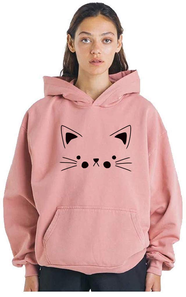 Women's Regular Fit Solid Pattern Hoodie Sweatshirt with Long Sleeve Hooded Neck | Hooded Jacket for Unisex