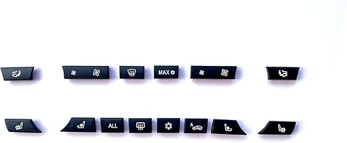 Miniatura 5 de Botón de ventilación de aire acondicionado de 14 teclas de aire acondicionado, calentador de CA, control de clima, kit de reparación interior para