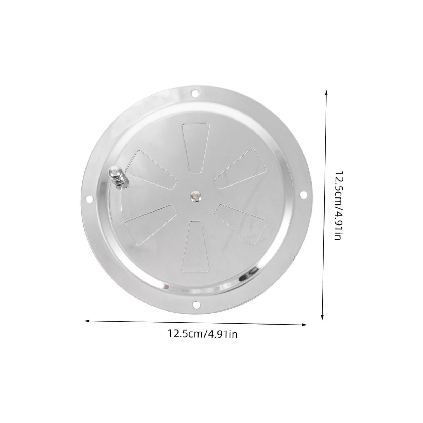 KONTONTY Djustable Airflow Stainless Steel Air Vent Easy Install Boat Louvered Vent Outdoor Cooking Ventilation Plate