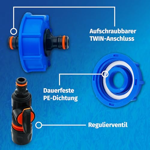 Adaptateur réservoir d'eau avec raccord rapide et kit de commande MaJoCompTec