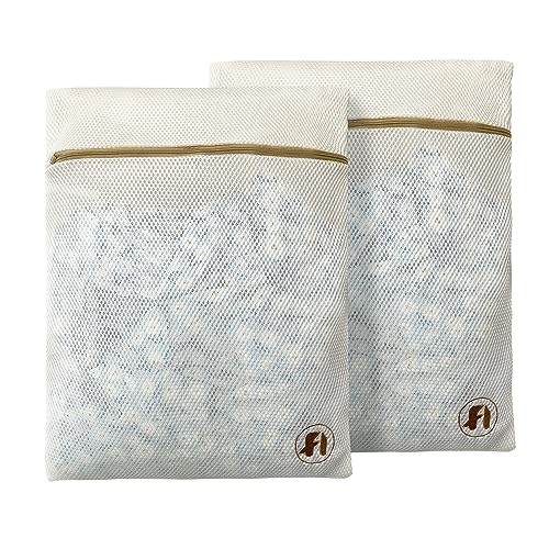 Mesh Laundry Bags for Delicates with Auto Lock Zipper, 3 Dimensional Laundry Bag, 12''x16''Mesh Bag for Bra, Blouse, Hosiery, Underwear, Baby Clothes, Delicates Bag for Washing Machine