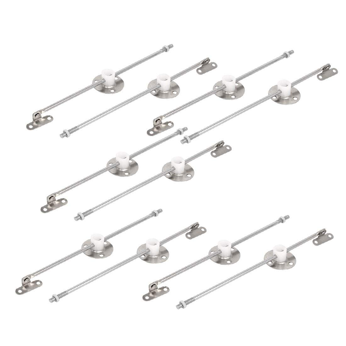 Furniture Cupboard Featured Wardrobe Lid Support Reliable Efficacy Hinge Stays 200mm Length 10pcs