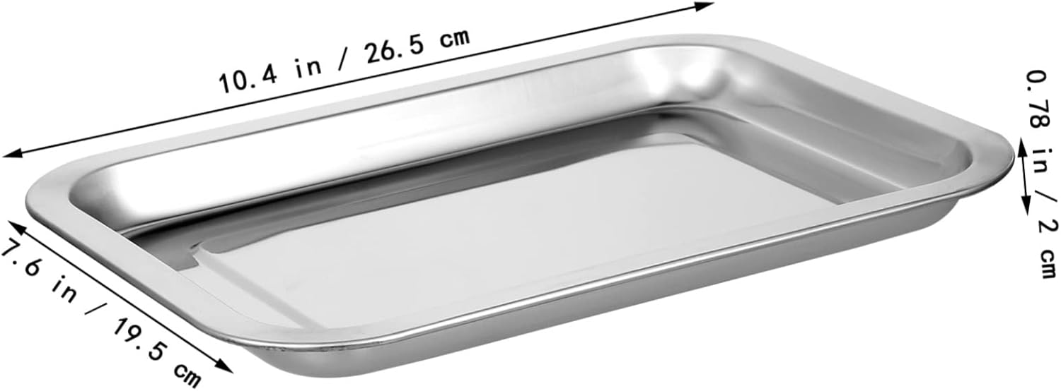 10pcs Cookie Sheet for Baking Nonstick Stainless Steel Baking Pan Oven Sheets Trays Plates Cookie