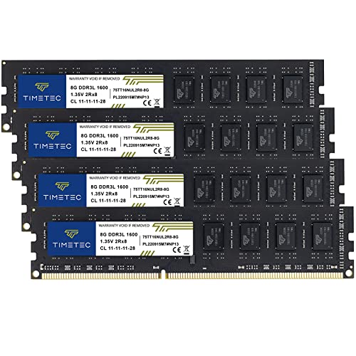 Timetec 32GB DDR3 desktop kit with four modules