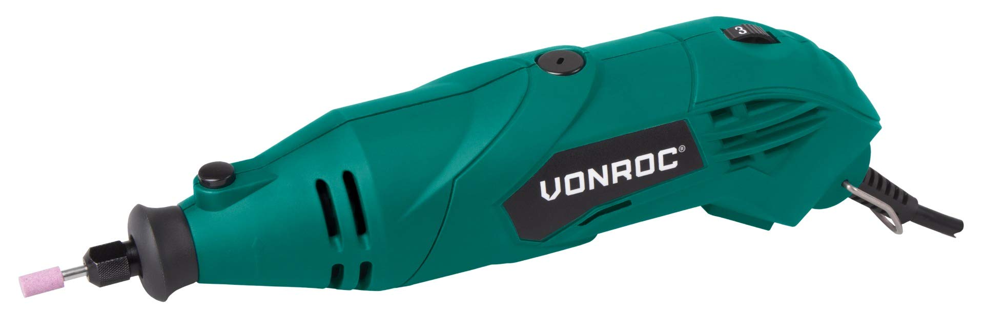 VONROC Multiutensile Rotante CT501AC - 160W, 40 Accessori, Velocità Variabile 8.000-35.000 RPM, Albero Flessibile, Treppiede Regolabile
