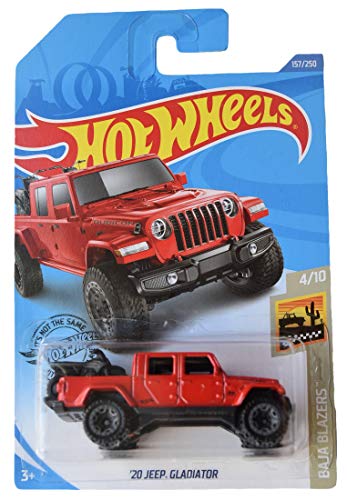 Hot Wheels Jeep Gladiator 2020 rojo 1:64 escala miniatura 1
