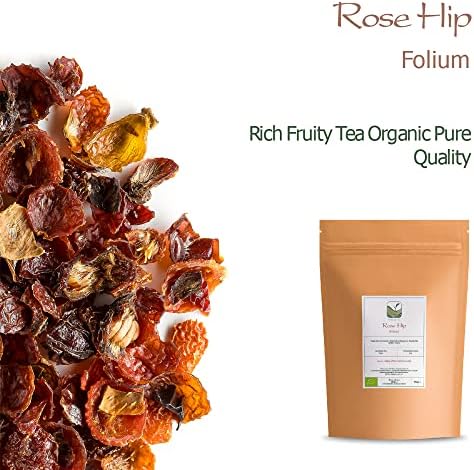 Rose Hip Organic Herbal Tea - Soothingly Sweet - Dried Rosehip Herbal Tea - Rosehips Cynorhodon - Rosa Canina Cynorrhodon 100g