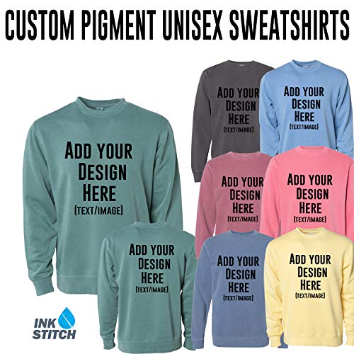 Independent Trading Co. Pigment-Dyed Crewneck Sweatshirt L Pigment Alpine Green3