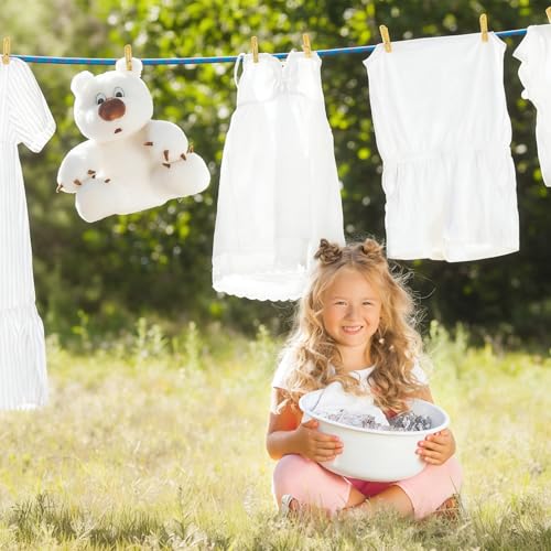 Corde à linge robuste en polyester 20m 10mm avec mousqueton extérieur - 8