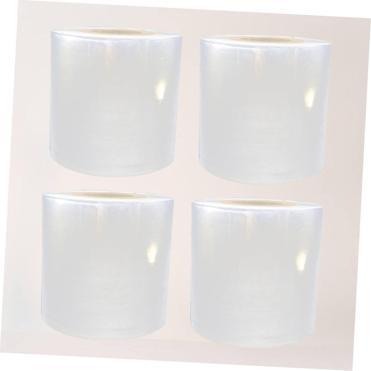 4pcs Eco-Friendly Wire Film Industrial Stretch Shrink Wrapper Pe Packaging Film Wrap for Moving Storing
