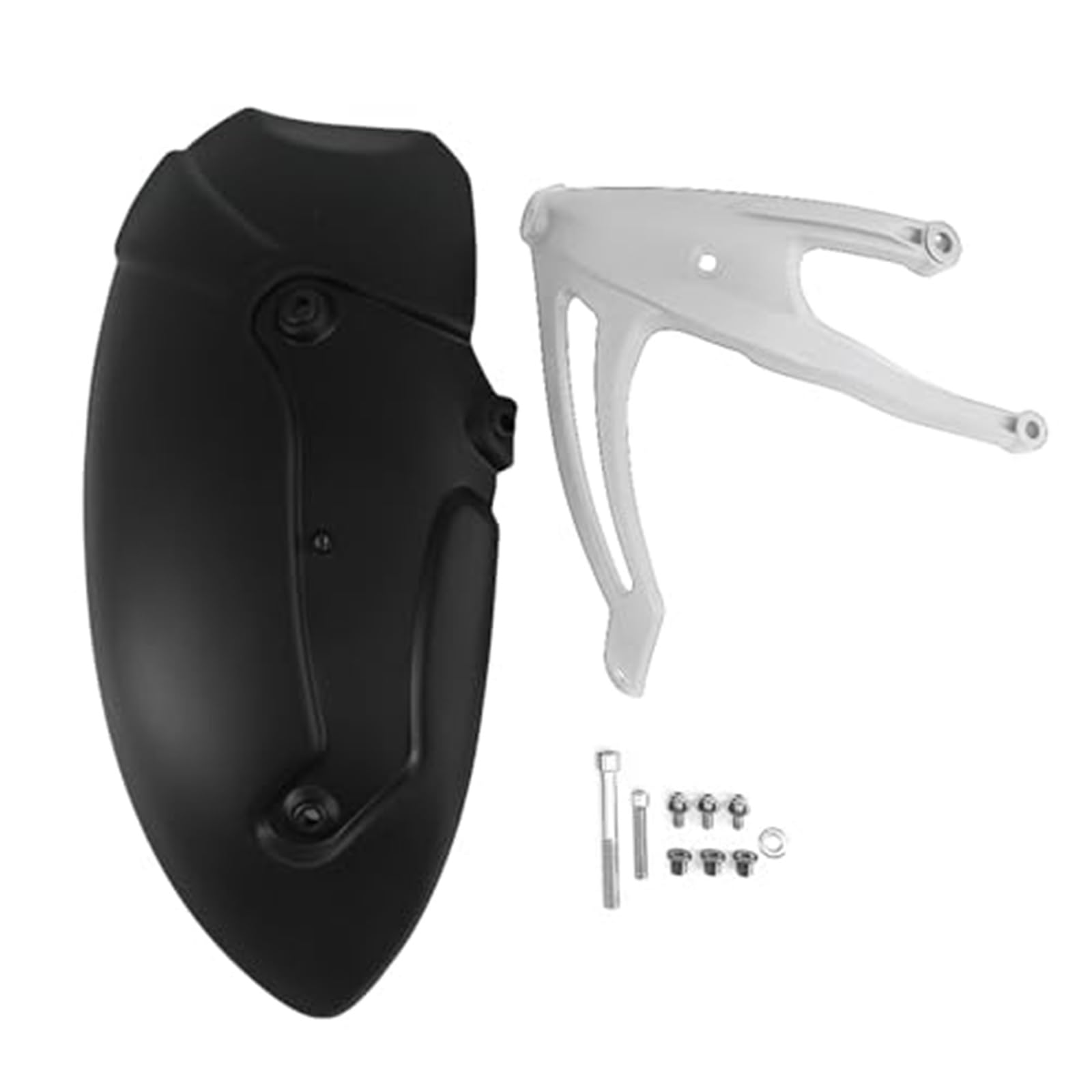 Akcesoria Motocykl Tylny Błotnik Błotnik Osłona Chlapacza Ochraniacz Rower Akcesoria Motocyklowe, dla BMW, R Nine T Urban 2014-2022 Przedni błotnik motocyklowy(Silver)