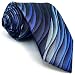 Shlax&Wing Ripple Blue New Men Design Necktie Ties Wedding Graduated Color