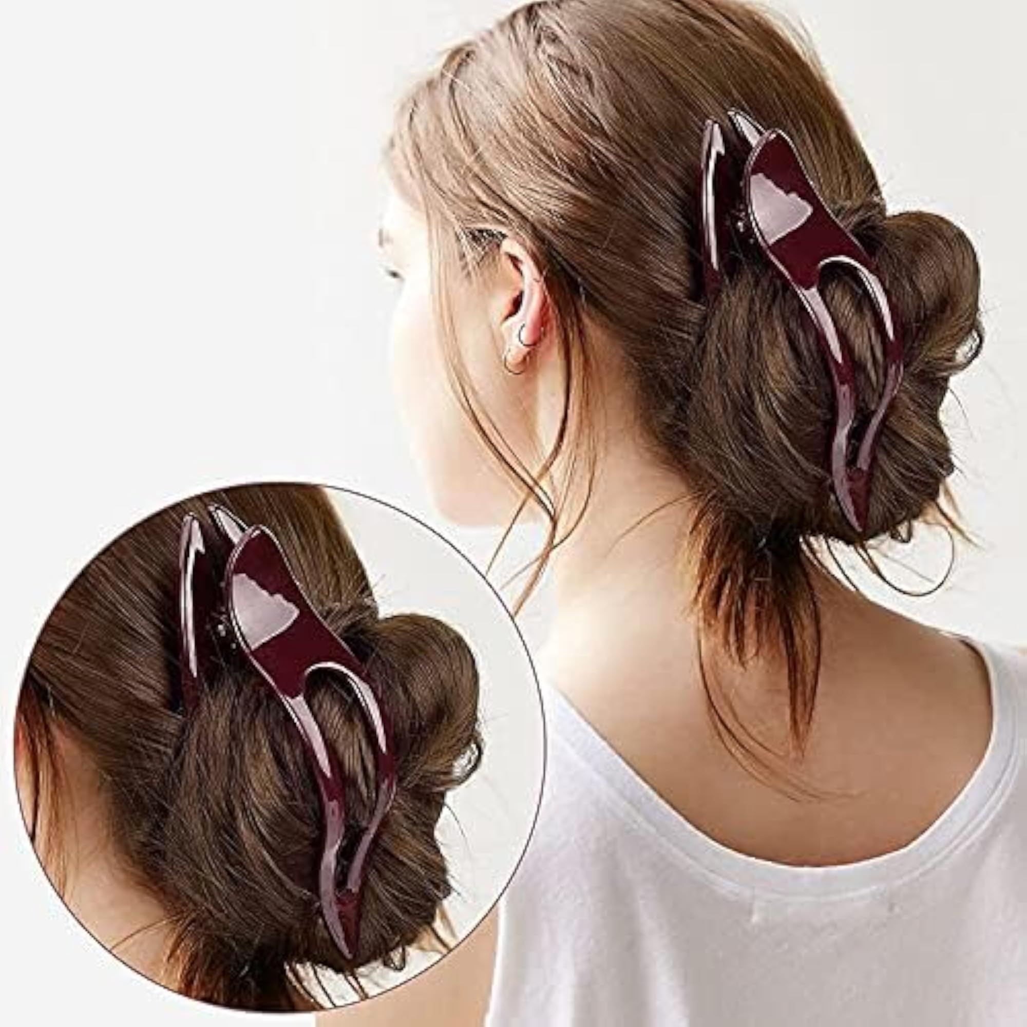6pc Large Hair Claw Clips Set for Thick Hair