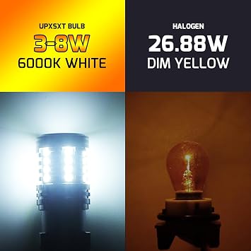 2Pcs 3157 LED Brake Tail Light Bulb White, 4157 3057 3157A 3457 4057 T25 P27/7W 12-24V 27SMD Super Bright Replacement Bulb