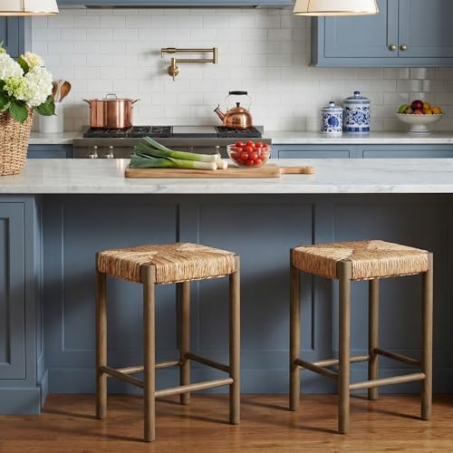 East at Main Backless Counter Stool Set of 2, Solid