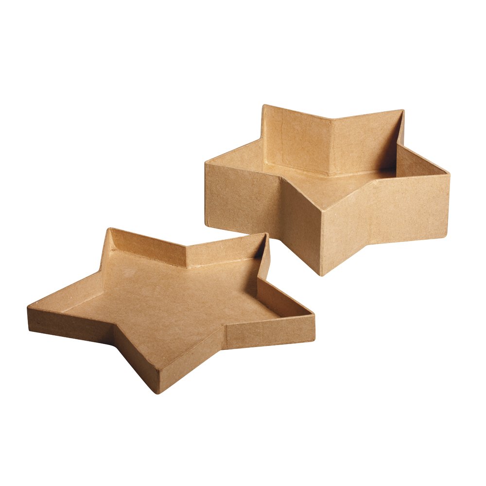 RAYHER 67068000 Pappm. Star Box FSC Recycled100%, 19x19x6 cm