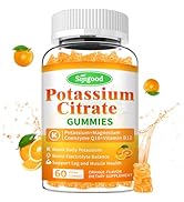 Potassium Citrate Gummies – High Potency Potassium Supplement for Muscle Health, Leg Cramp Relief...