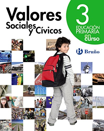 Portada de En curso Valores sociales y cívicos 3 Primaria