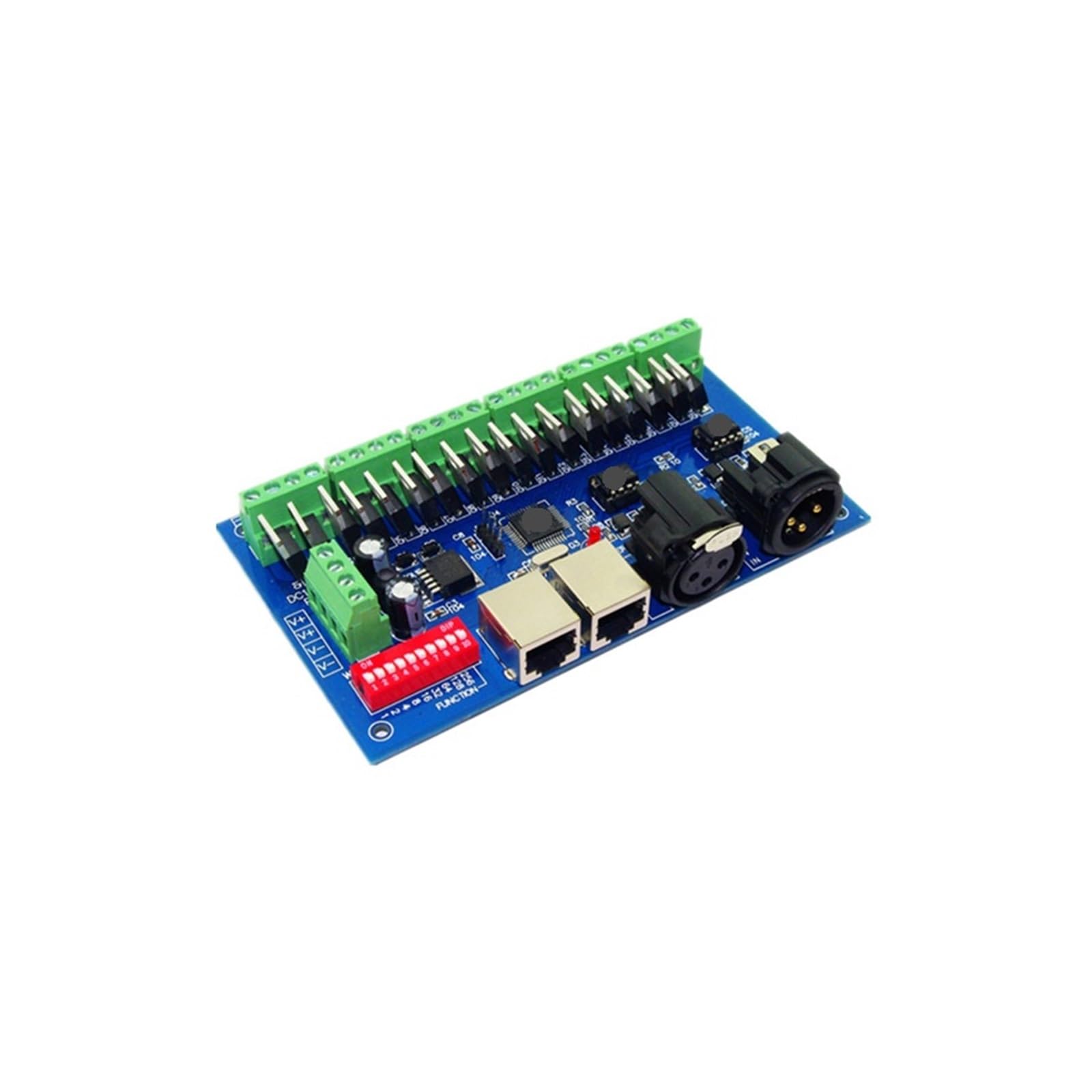 ZXAOMMBEA DC5V 12V 24V 36V 3CH 4CH 6CH 8CH 9CH 12CH 18CH 27CH 36CH Channel LED DMX512 Controller Board decoder for Lights(18CH)