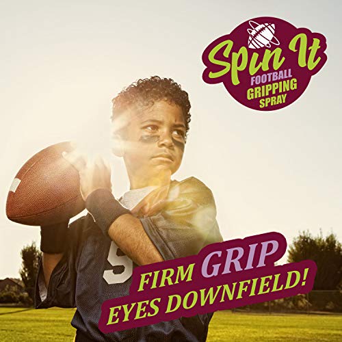 Spin iT Football Grip Spray Firm Grip With or Without Football Gloves
