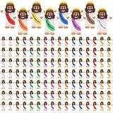 Yelakey Mini figuras de Jesús, color marrón