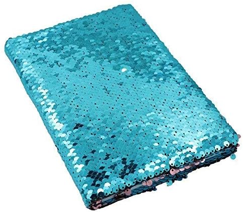 A6 Reversible Sequin Notebook Sparkling Shiny Glittery Planner Writing Journal (Blue) - Image 3