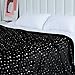 NANPIPER Fleece Blankets Cozy Microfiber King Size Blanket,Super Soft Star Foil Print,90
