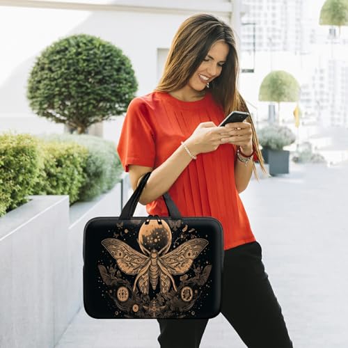 Funda con asa para laptop 17 pulgadas, diseño Floral miniatura 7