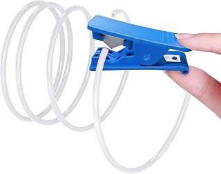 Bowden Teflon Tubing PTFE Tube 2.5mm ID×4mm OD, Length 6.5ft, for Direct Drive Extruder Bambulab AMS X1/ X1C/ P1P/ P1S/ A1/ A1 Mini, Prusa MMU3 / K1 Max Ender 3 V3, with Tubing Cutter