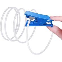 Bowden Teflon Tubing PTFE Tube 2.5mm ID4mm OD, Length 6.5ft, for Direct Drive Extruder Bambulab AMS X1/ X1C/ P1P/ P1S/ A1/ A1 Mini, Prusa MMU3 / K1 Max Ender 3 V3, with Tubing Cutter