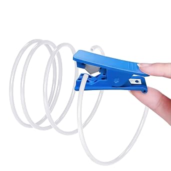 Bowden Teflon Tubing PTFE Tube 2.5mm ID4mm OD, Length 6.5ft, for Direct Drive Extruder Bambulab AMS X1/ X1C/ P1P/ P1S/ A1/ A1 Mini, Prusa MMU3 / K1 Max Ender 3 V3, with Tubing Cutter