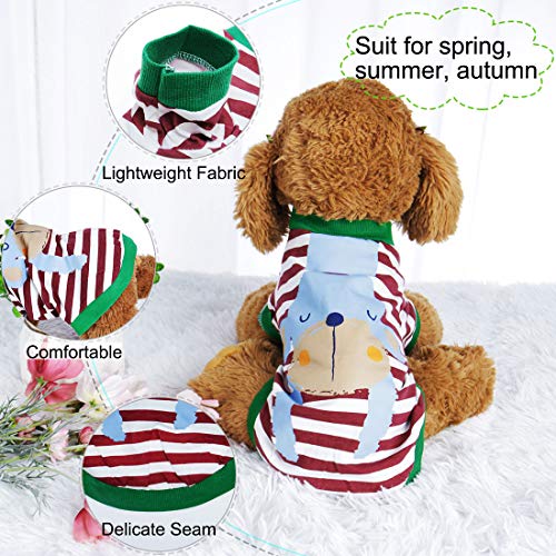 Camiseta para perro de algodón uxcell talla S miniatura 3