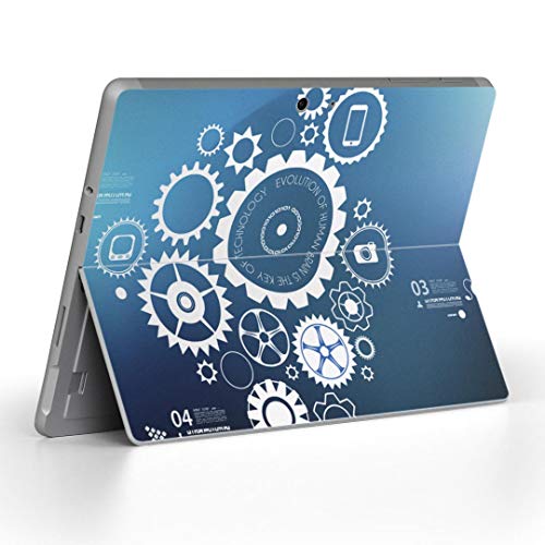 Surface Go 3 / Surface Go 2 Surface Go 全世代対応 専用スキンシール サーフェス go igsticker シール スキン 保護 フィルム ステッカー アクセサリー 004916 クール インテリ ネジ 青