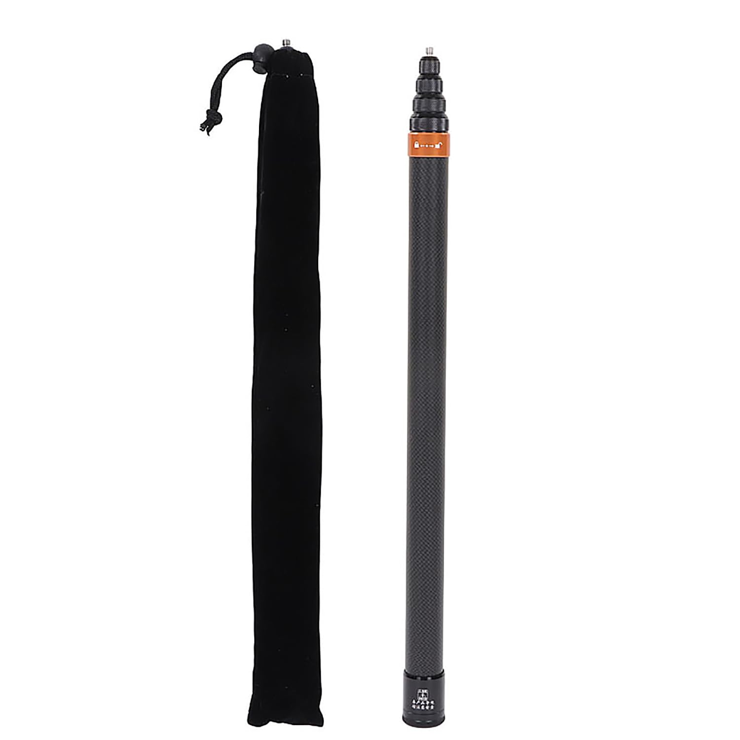 Motion Camera Selfie Stick 3 m, przedłużony kijek do selfie z włókna węglowego, wysuwany pająk, lekki kijek z włókna węglowego do fotografii, do X3, ONE RS, do GO 2, do ONE X2, ONE R, ONE X (złoty)