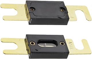 2PCS ANL-H ANL-B Transparent car Fuse Box ANL Fuse Holder Distribution Straight Plug 0 4 8 GA Positive with ANL Fuse fusible 100A 200A (Color : 2PC ANL Fuse, Size : 125A)