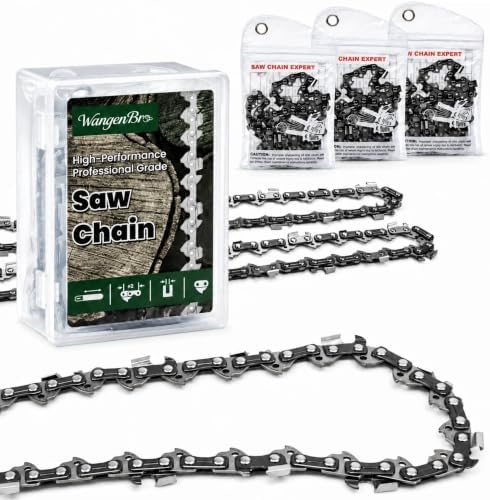 New 14 Inch Chainsaw Chain 3/8"LP Pitch, .050" Gauge, 52 Drive Links, Fits RYOBI RY405010VNM, RY3714, RY40503, Worx WG305, Craftsman, Black+Decker BECS600, ECHO, PORTLAND, TROY-BILT & More - S52