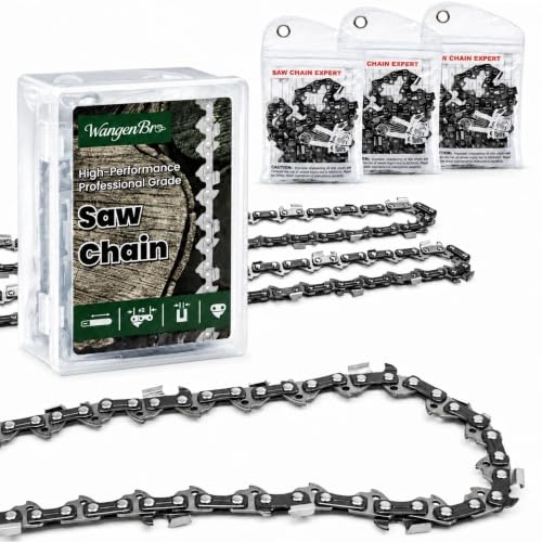 New 10 Inch Chainsaw Chain 3/8"LP Pitch, .050" Gauge, 40 Drive Links, 10" Pole Saw Blade Replacement for Black+Decker BECSP601, Craftsman CMECSP610, Worx WG309/WG311, Sun Joe, Greenworks and More- S40