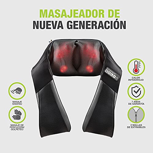 Donnerberg-Masajeador-Cervical-y-Espalda-EL-ORIGINAL-Masajeador-de-CuellO-con-2-tecnicas-de-Masaje-Shiatsu-y-Percusion-Calor-Infrarrojo-Calidad-alemana-7-ANOS-DE-GARANTIA