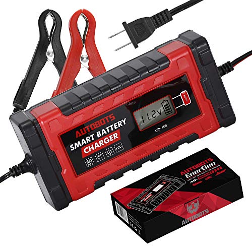 Autobots EnerGen Smart Battery Charger | Fully Automatic 12v & 24v Car, Auto, Motorcycle, Marine, and Boat Battery Maintainer | Perfect for AGM, Gel, and Lead Acid Batteries!