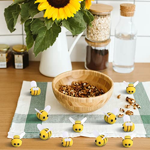 Yunsailing Felt Bees Bulk Craft Ball Bees Cute Plush Bees for Crafts DIY Baby Shower Gender Reveal Gift Bee Themed Party Decoration(300 Pcs) by Yunsailing - Image 5
