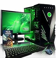 VIBOX Standard 3XLW Gaming PC Computer mit War Thunder Spiel Bundle, 22 Zoll HD Monitor (3,8GHz AMD A8 Quad-Core Prozessor, Radeon R7 Grafik Chip, 32Go DDR3 1600MHz RAM, 2TB HDD, Ohne Betriebssystem)