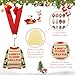 Soaoo 12 Pcs Ugly Sweater Medal Award Christmas 2.36 Inch Contest Medals Ugly Sweater Contest Prizes with Red Neck Ribbon for Holiday Decorations Party Christmas Tree Ornament