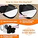 HMTOPE Orthopädisches Hundebett, Hundesofa, Vierseitiges Nackenrolle Kissen, rutschfeste Unterseite Hundekorb, Abnehmbar und Waschbar, Kleine Hunde, Mittelgroße Hunde, 90 x 71 x 15 cm, Schwarz