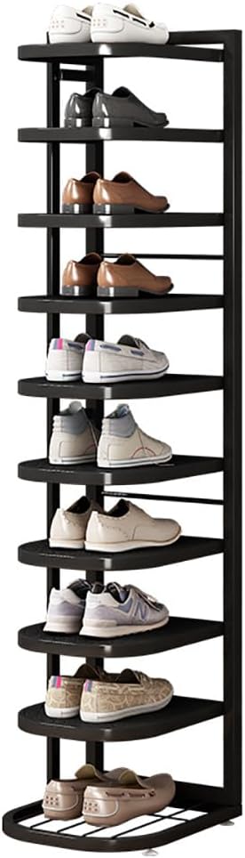 Fuyutu シューズラック スリム 縦長 縦型 6-10段 玄関 靴置き ラック 靴箱 靴棚 おしゃれ 省スペース シューズボック