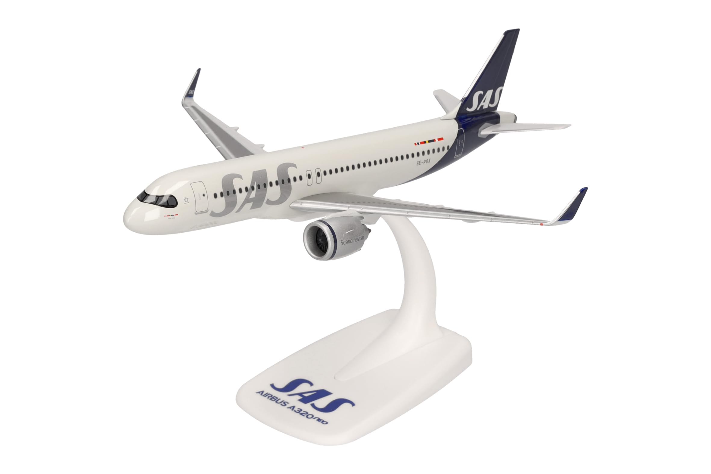 Herpa Snap-Fit Model Airplane SAS Scandinavian Airlines Airbus