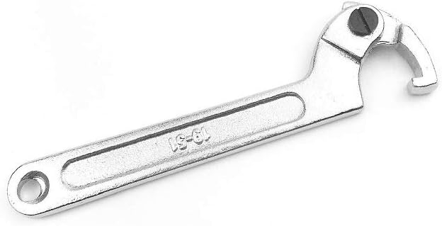 Xgunion C Spanner Tool Adjustable Hook Wrench 19-51mm / 3/4-2" (Spuare Nose)
