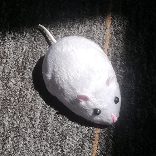 Image of Remote Control Mouse Toy, Electric Small Mice, RC Rat Animal Toy Cat Indoor, for Practical Joke Trick, Kid's Children's Funny Birthday Gift (White)