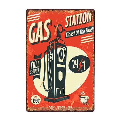 Full Service Car Garage - Metal Tin Sign Retro Vintage Plaque